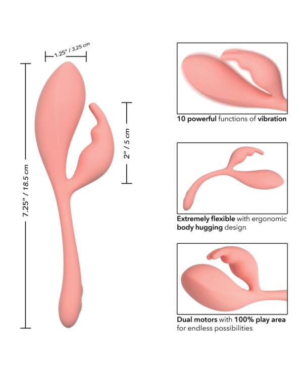 Elle Liquid Silicone Bunny - Pink - Image 5