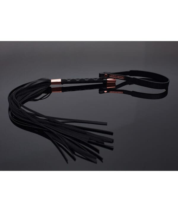 Pleasure Collection Matte Finish Whip - Black/Rose Gold - Image 2