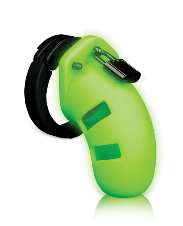 Shots Ouch 3.5" Model 20 Cock Cage - Glow in the Dark - Image 2