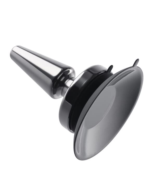 Evolved Beginner Vibrating Rechargeable Metal Plug - Black - Image 4