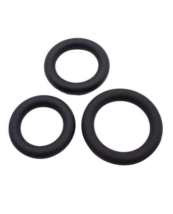 Gender Fluid Clincher Tension Ring Set - Black - Image 3