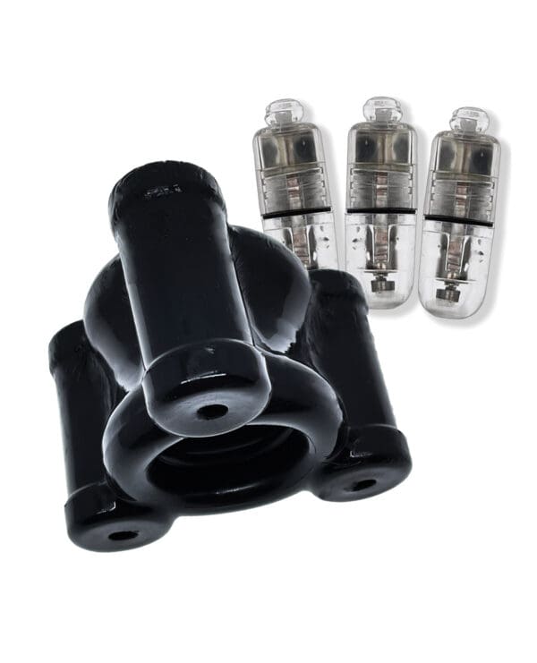 Oxballs Buzz Squeeze Ballstretcher Vibe - Black - Image 2
