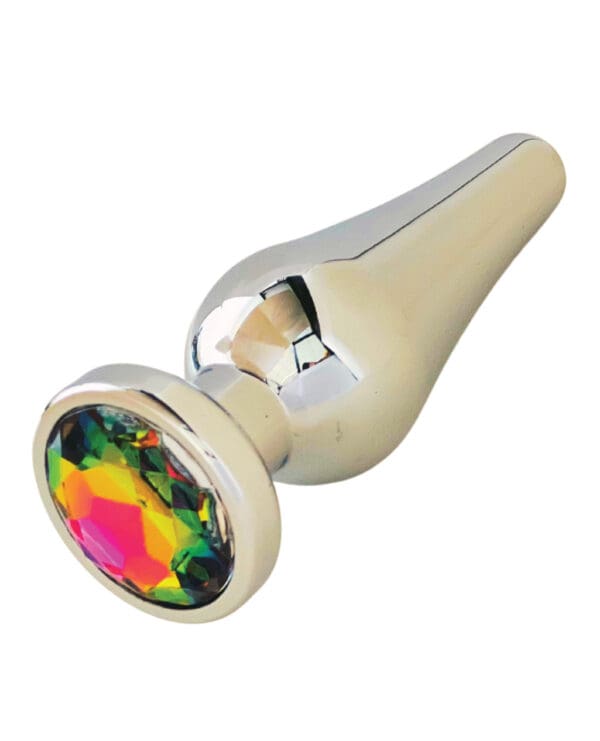 Gender Fluid Excite! Flared Plug - Silver - Image 3