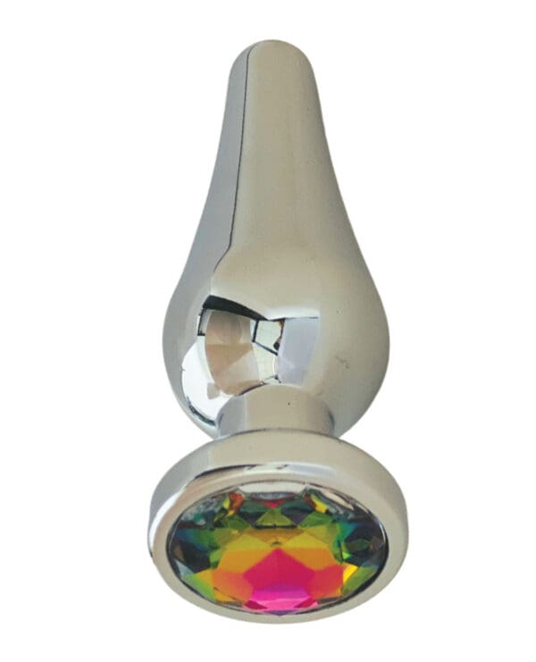 Gender Fluid Excite! Flared Plug - Silver - Image 4