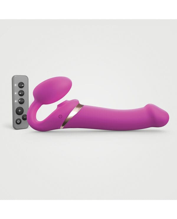 Strap on Me Multi Orgasm Bendable Strapless Strap on Extra Large - Fuchsia - Image 2