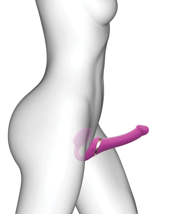 Strap on Me Multi Orgasm Bendable Strapless Strap on Extra Large - Fuchsia - Image 4
