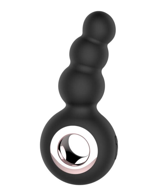 Gender Fluid Quiver Anal Ring Bead Vibe - Black - Image 3