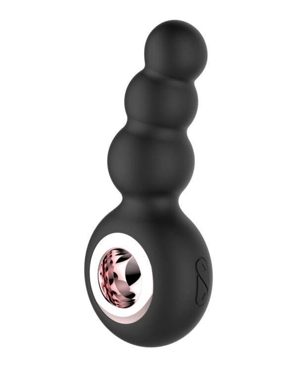 Gender Fluid Quiver Anal Ring Bead Vibe - Black - Image 4