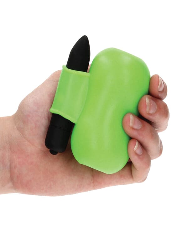 Shots Ouch Vibrating Masturbator - Glow in the Dark - Image 4