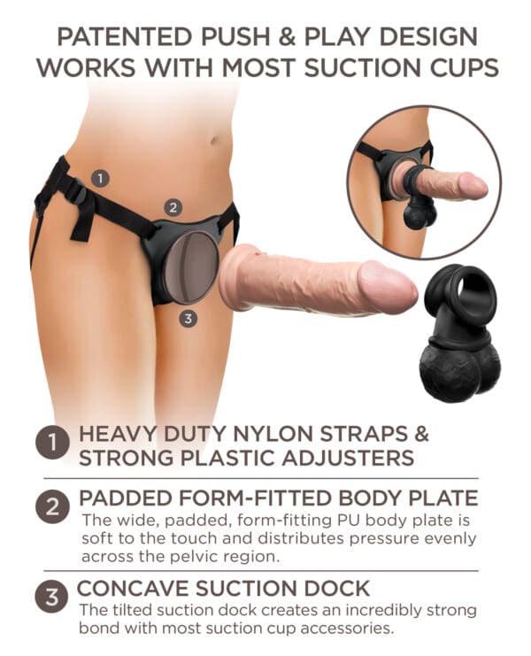 King Cock Elite Deluxe Silicone Body Dock Kit - Image 5
