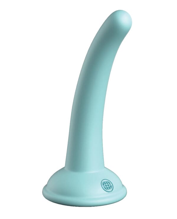 Dillio Platinum 5" Curious Five Silicone Dildo - Teal - Image 2