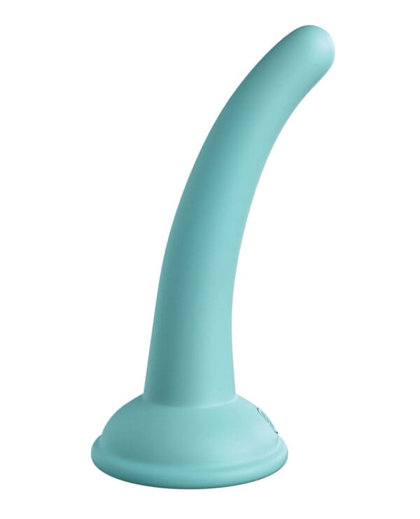Dillio Platinum 5" Curious Five Silicone Dildo - Teal - Image 3