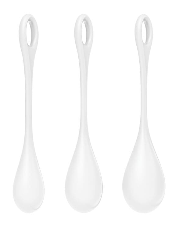 Satisfyer Yoni Power 1 Balls Training Set - White - Image 3