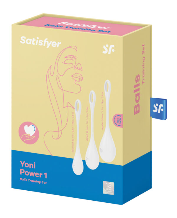 Satisfyer Yoni Power 1 Balls Training Set - White - Image 5