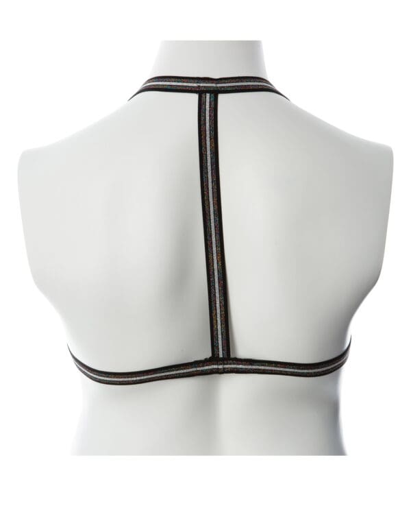 Gender Fluid Silver Lining Harness - XL-XXXL Black/Silver - Image 3