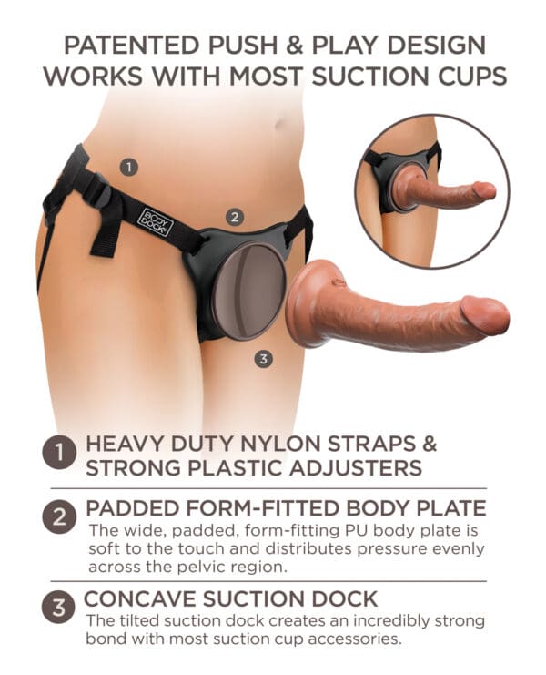King Cock Elite Comfy Silicone Body Dock Kit - Image 5