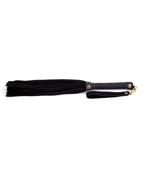 Plesur Mini Leather Flogger - Black - Image 4