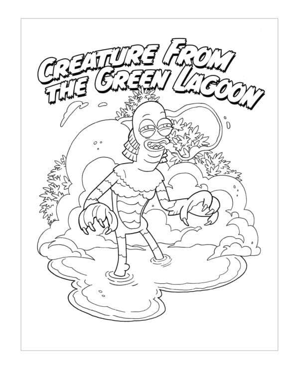 Wood Rocket Killer Buds Adult Coloring Book - Image 4