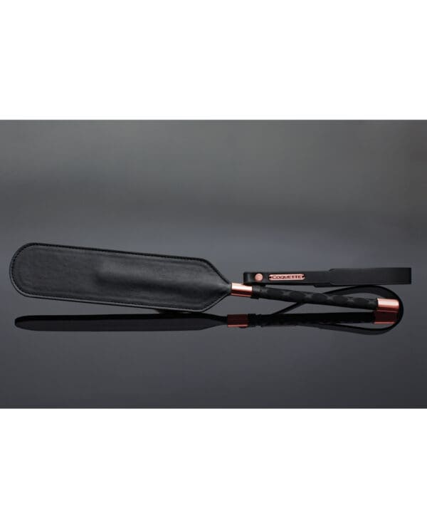 Pleasure Collection Matte Finish Paddle - Black/Rose Gold - Image 2