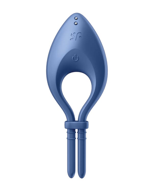 Satisfyer Bullseye Ring Vibrator - Blue - Image 2