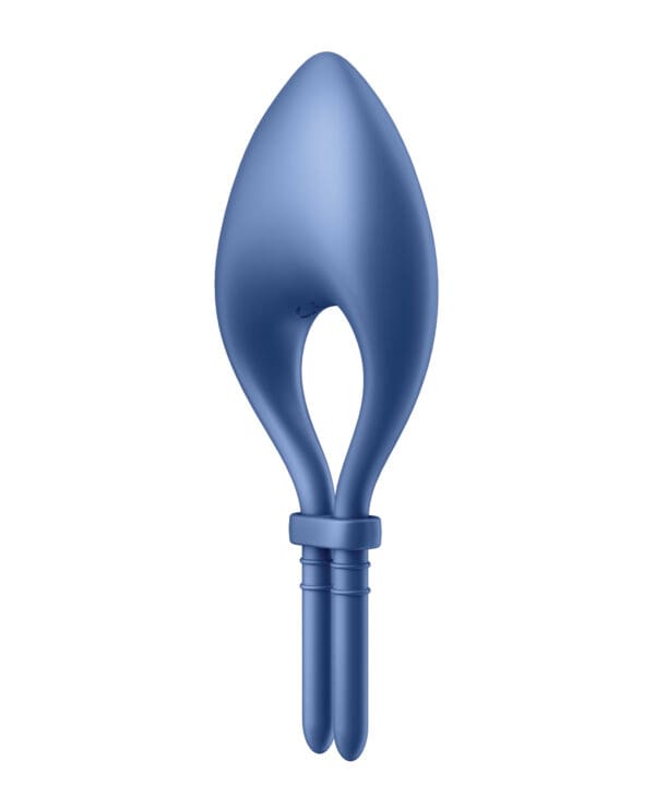 Satisfyer Bullseye Ring Vibrator - Blue - Image 4