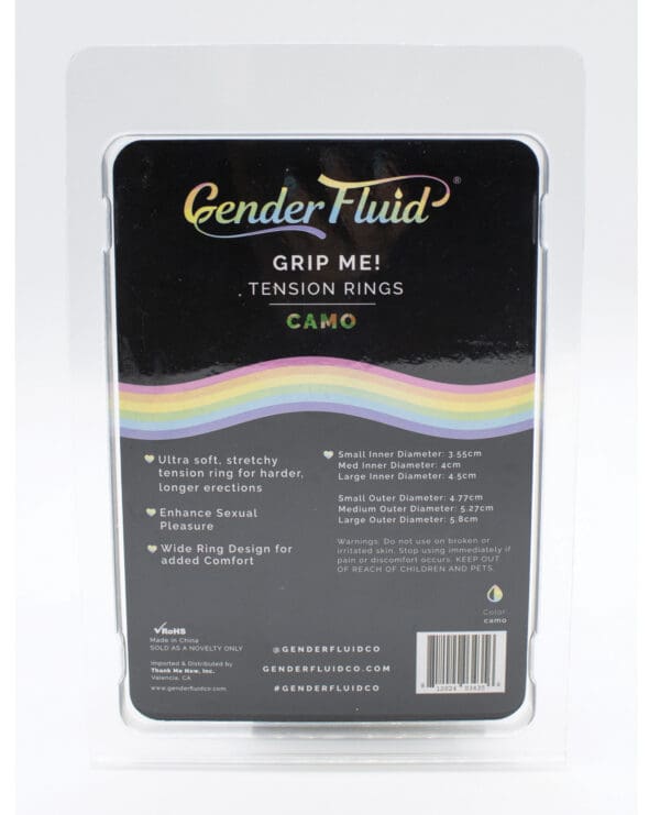 Gender Fluid Grip Me! Tension Ring Set - Camo - Image 2