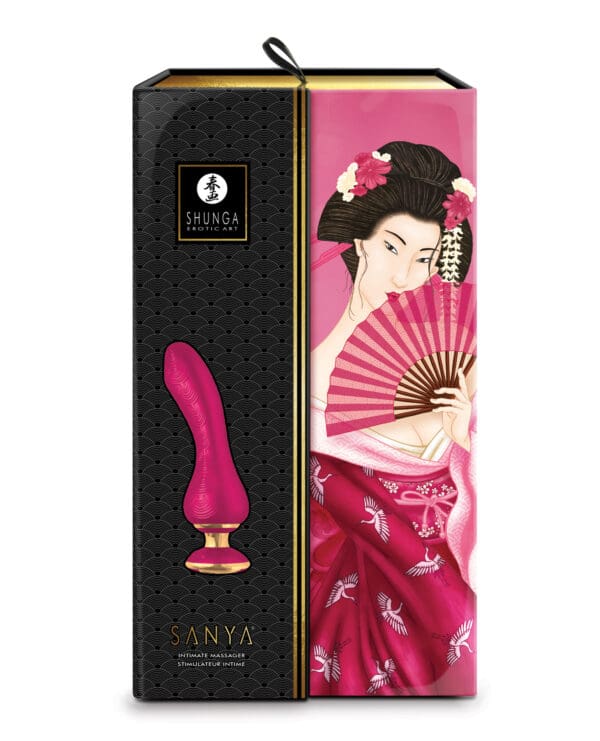 Shunga Sanya Intimate Massager - Raspberry - Image 4