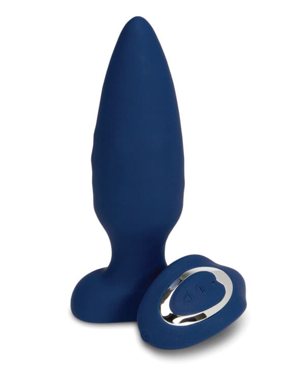 Nu Sensuelle Andii Vertical Roller Motion Butt Plug - Navy - Image 4