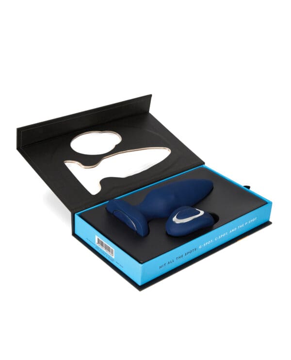 Nu Sensuelle Andii Vertical Roller Motion Butt Plug - Navy - Image 5
