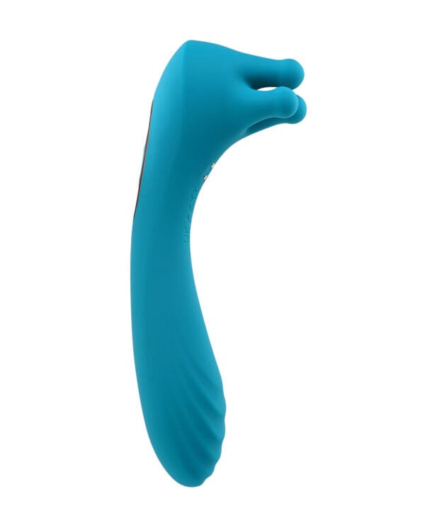 Evolved Heads or Tails Rechargeable Vibrator - Teal - Image 4