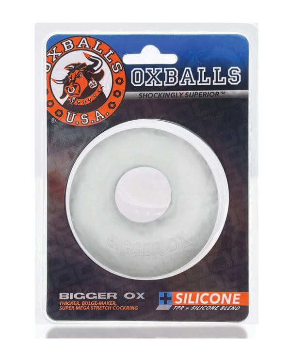 Oxballs Bigger Ox Cockring - Clear Ice - Image 4