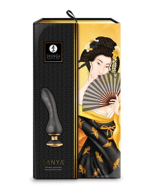 Shunga Sanya Intimate Massager - Black - Image 4