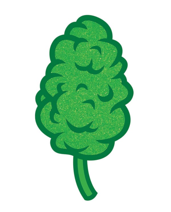 Wood Rocket Weed Nug Pin - Green - Image 2