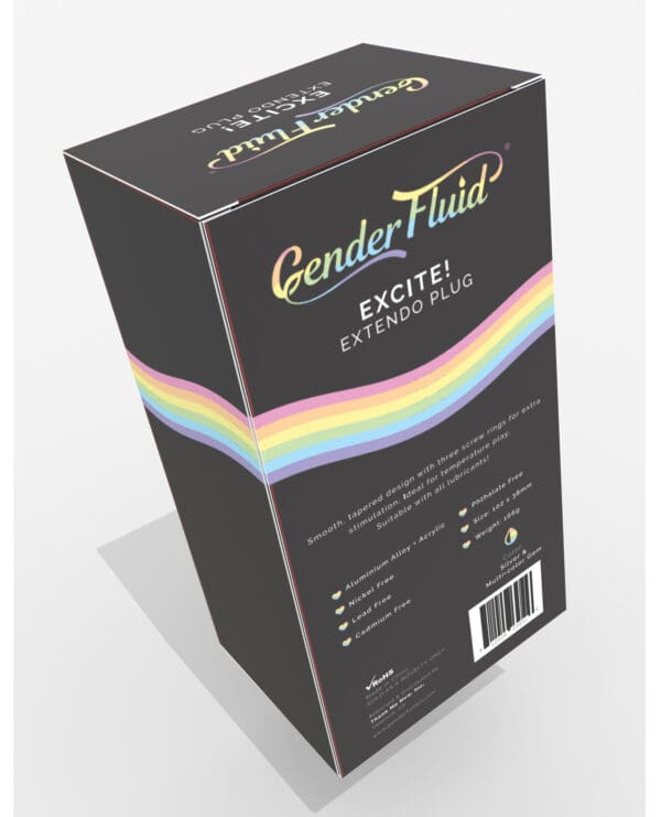 Gender Fluid Excite! Extendo Plug - Silver - Image 2