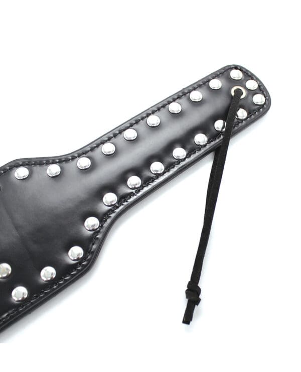 Plesur Cut-Out Heart w/Studs Paddle - Black - Image 4