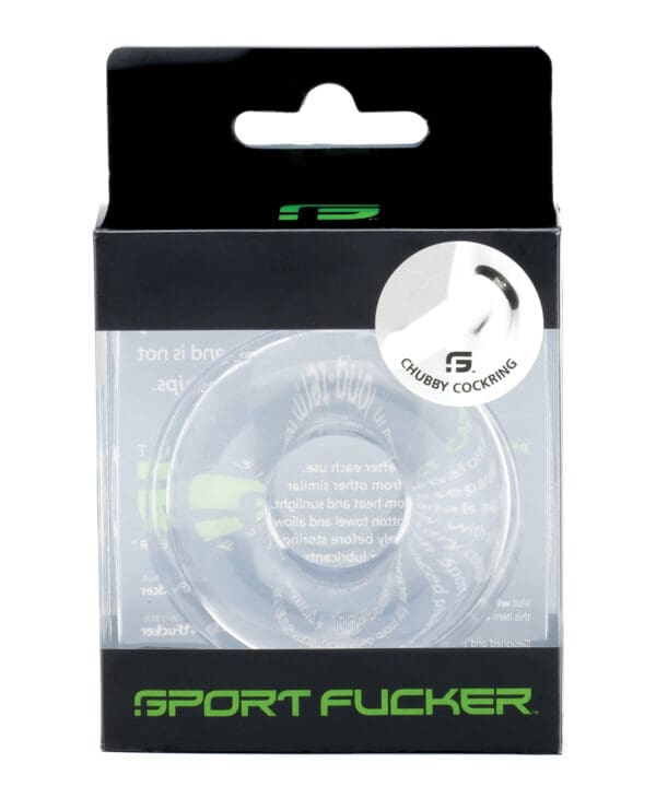 Sport Fucker Chubby Cockring - Clear - Image 2