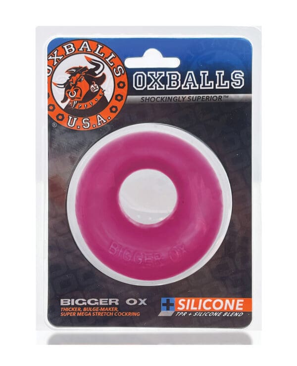Oxballs Bigger Ox Cockring - Hot Pink Ice - Image 5