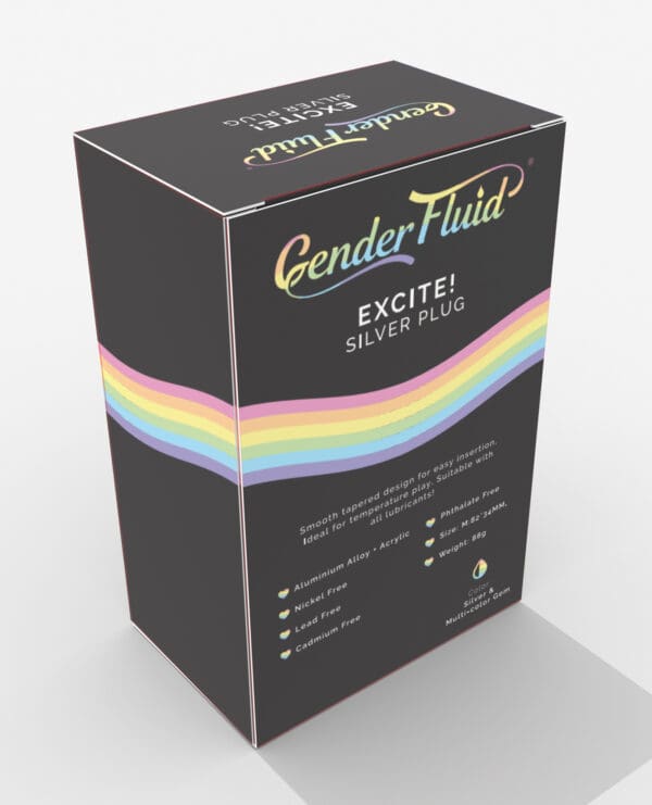 Gender Fluid Excite! Plug - Silver - Image 2