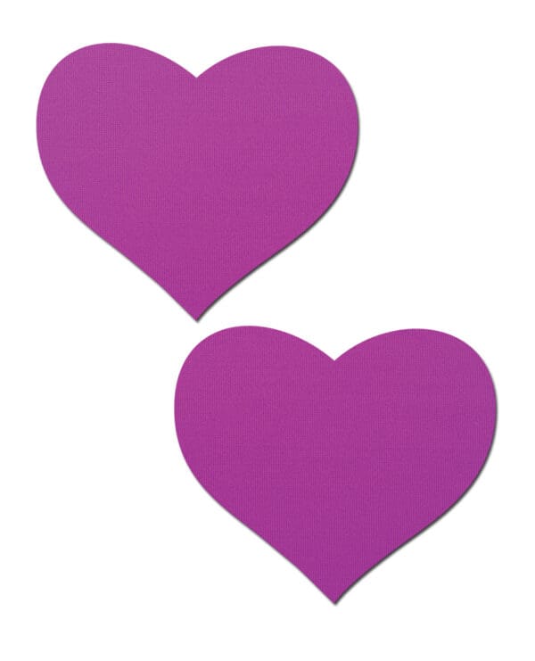 Pastease Basic Heart Black Light Reactive - Neon Purple O/S - Image 2