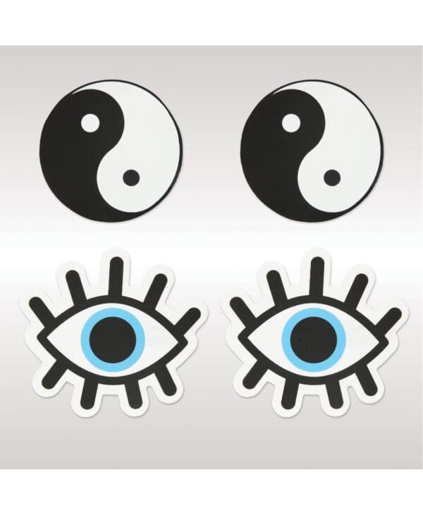 Peekaboos Yin & Yang Pasties - 2 Pairs - Image 2