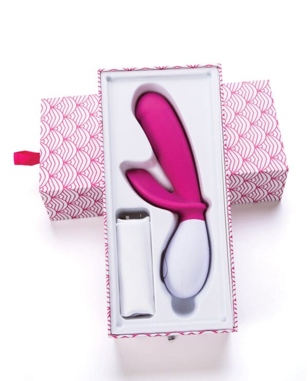 OhMiBod Lovelife Snuggle Dual Stimulation Vibe - Pink - Image 3