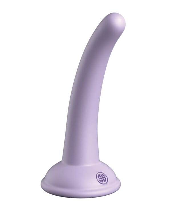 Dillio Platinum 5" Curious Five Silicone Dildo - Purple - Image 2