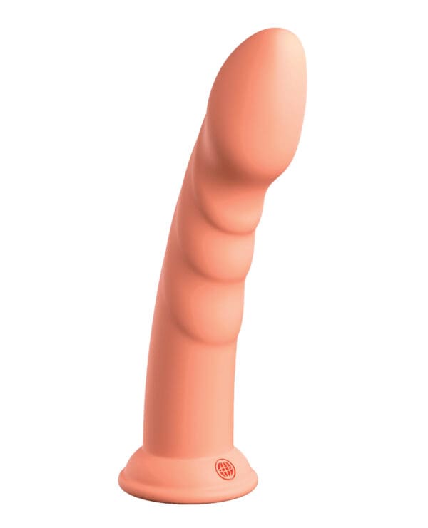 Dillio Platinum 8" Super Eight Silicone Dildo - Peach - Image 2