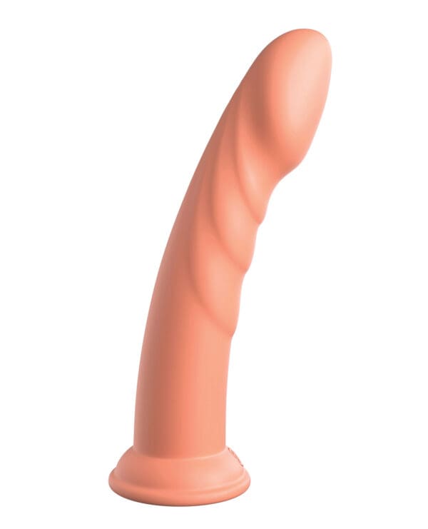 Dillio Platinum 8" Super Eight Silicone Dildo - Peach - Image 3