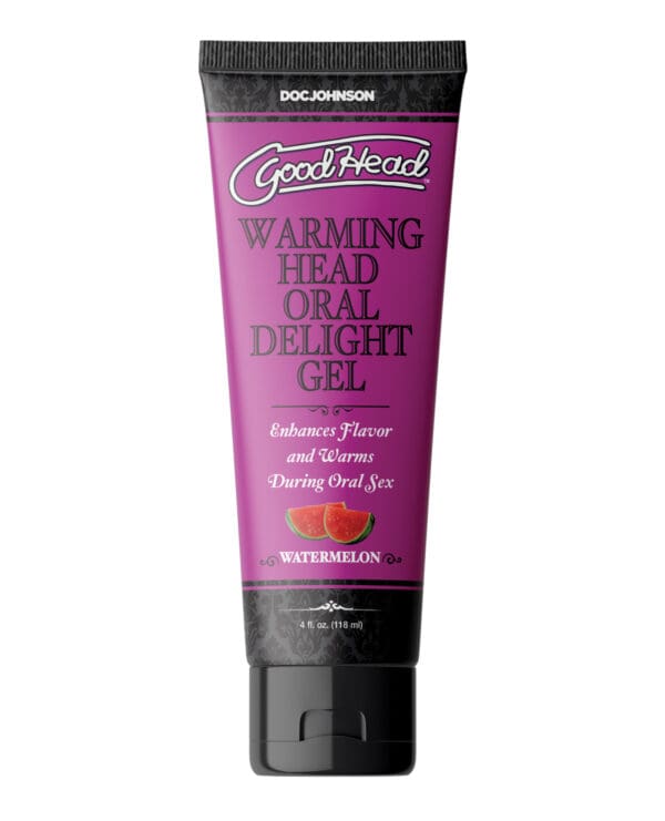 GoodHead Warming Oral Delight Gel - 4 oz Watermelon - Image 2
