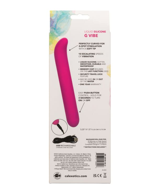 Bliss Liquid Silicone G Vibe - Pink - Image 2