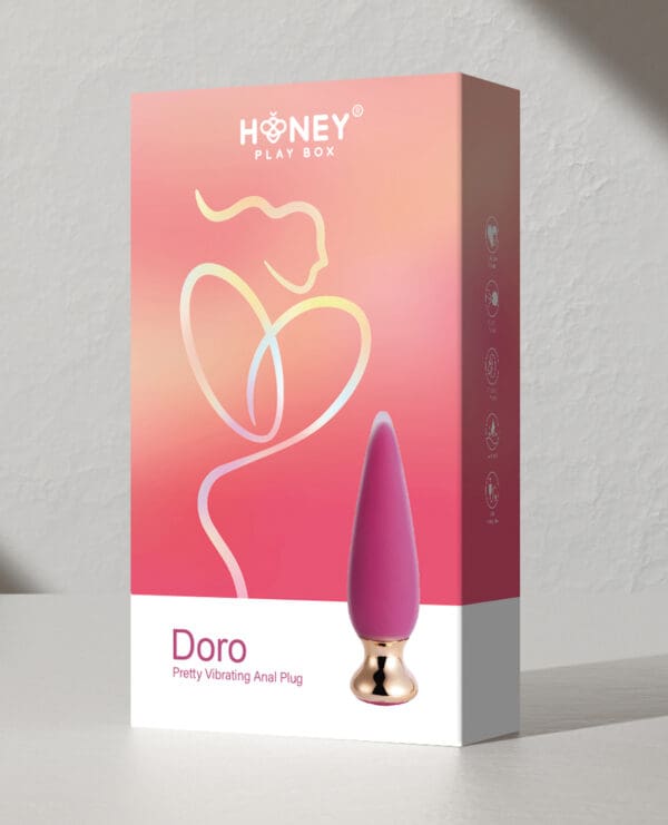 Doro Plus Vibrating Anal Plug w/Remote Control - Pink - Image 5