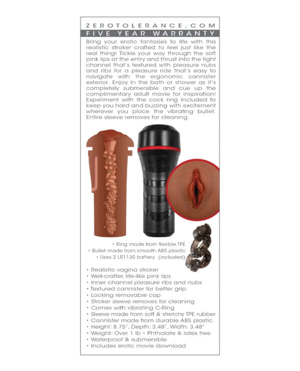 Zero Tolerance Pop On the Go Stroker - Dark - Image 2