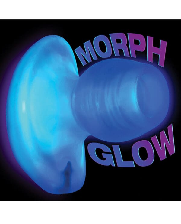 Oxballs Glowhole 2 Hollow Buttplug w/LED Insert Large - Blue Morph - Image 5
