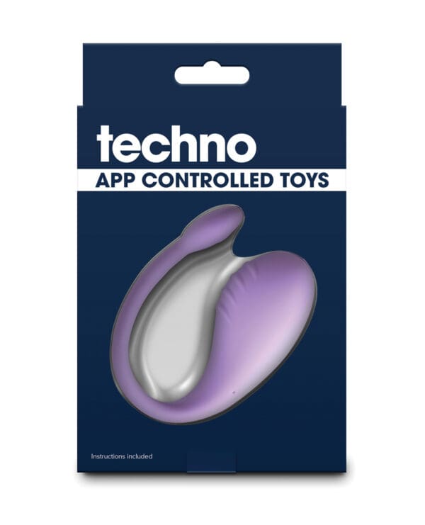 Techno Rave App Controlled Kegel Vibrator - Purple - Image 2